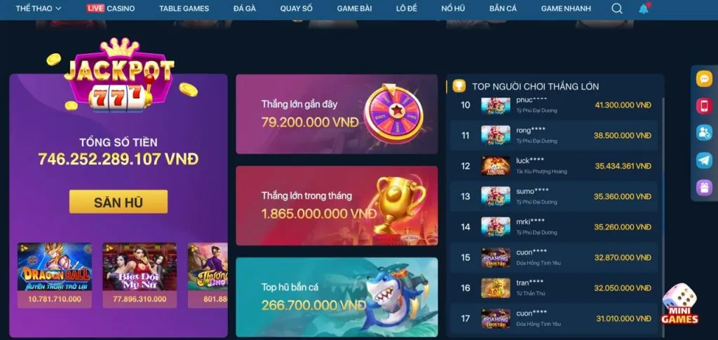 Nạp tiền vào rongvang 68